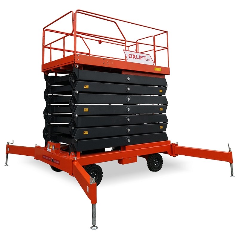 Фото 12 - Ножничный Подъемник QX-050-110 OXLIFT 500 кг 11 м.